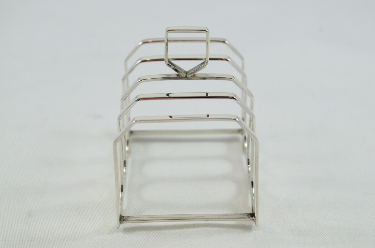 Sterling Silver Hallmarked Toast Rack Made in Birmingham 1935 - Image 4