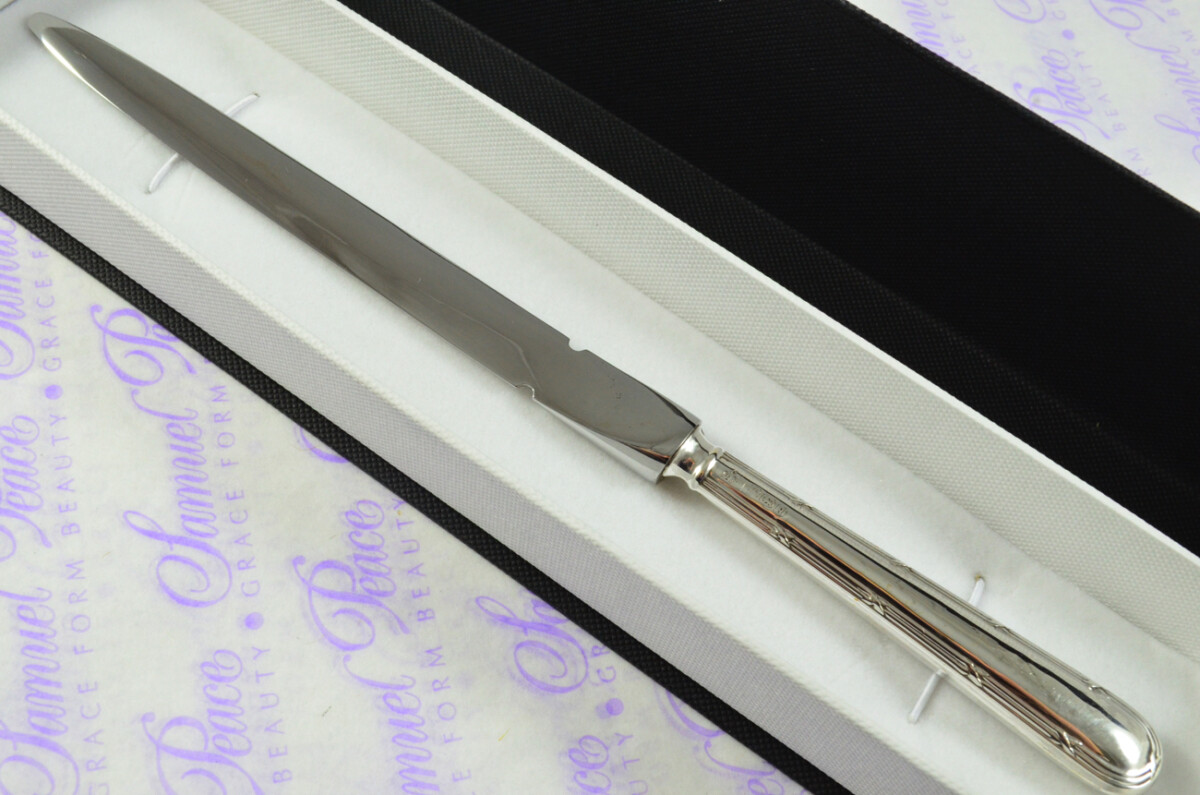C H Beatson Ribbon & Bow Pattern Sterling Silver Letter Opener Sheffield 1933 - Image 3