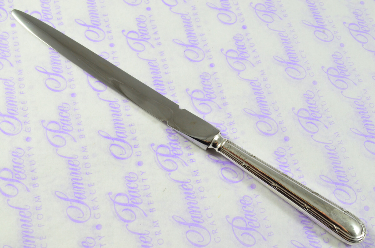 C H Beatson Ribbon & Bow Pattern Sterling Silver Letter Opener Sheffield 1933 - Image 5
