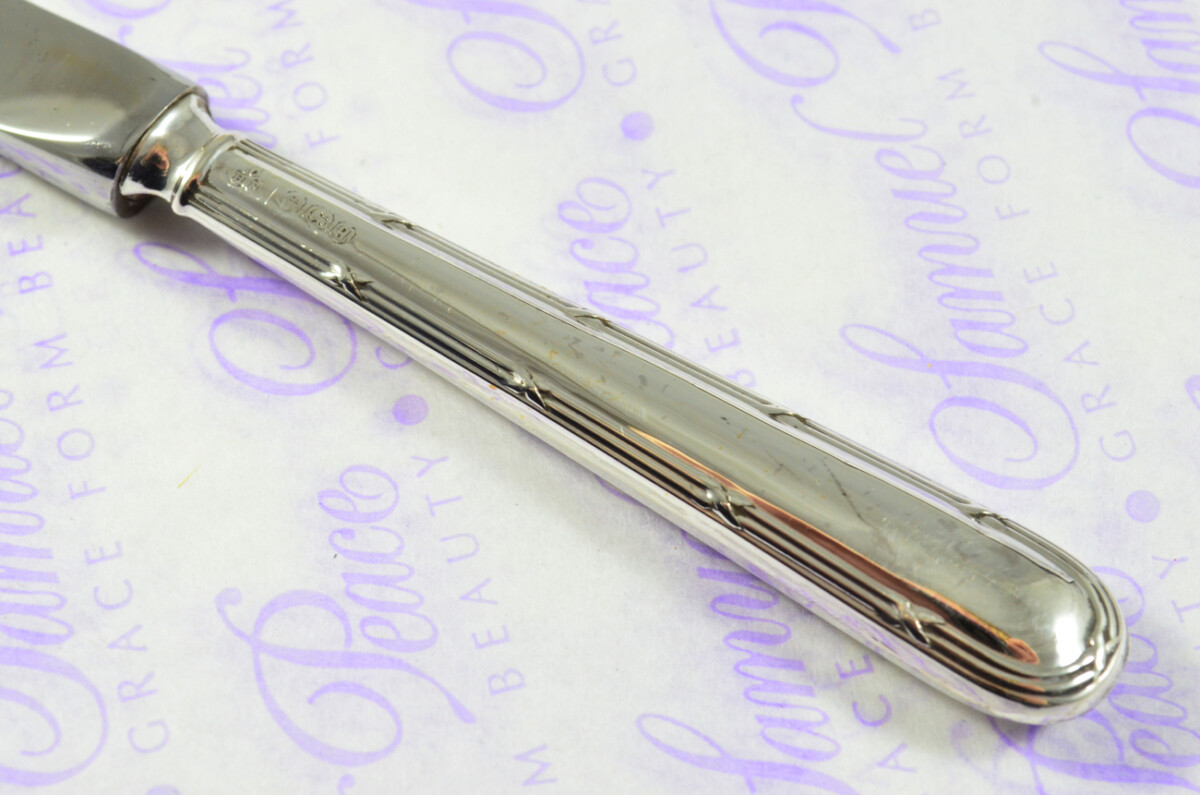 C H Beatson Ribbon & Bow Pattern Sterling Silver Letter Opener Sheffield 1933 - Image 4