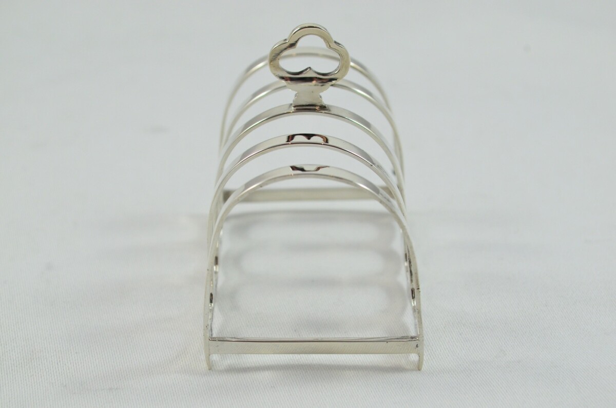 Sterling Silver Hallmarked Toast Rack Made in Birmingham 1940 - Image 2