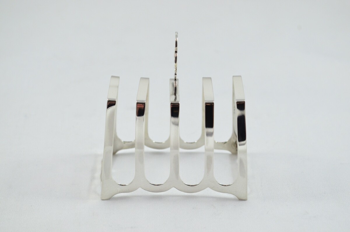 Sterling Silver Hallmarked Toast Rack Made in Sheffield 1958 - Image 2