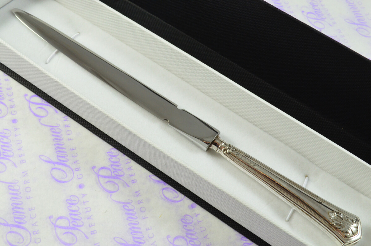 C H Beatson Fern Pattern Sterling Silver Letter Opener Sheffield 1929 - Image 3