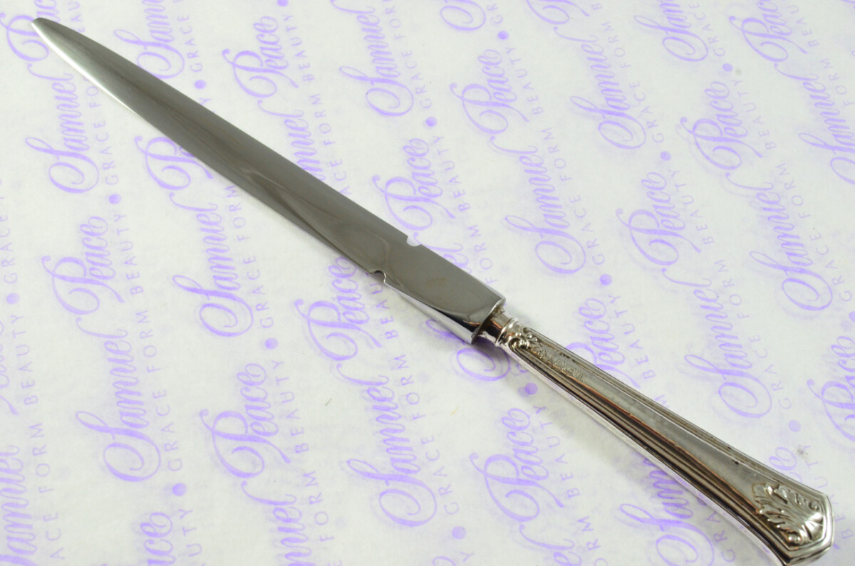 C H Beatson Fern Pattern Sterling Silver Letter Opener Sheffield 1929 - Image 4