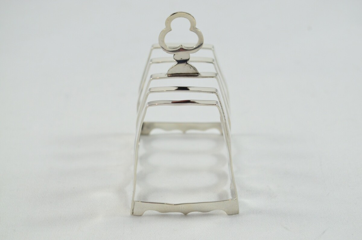 Sterling Silver Hallmarked Toast Rack Made in Sheffield 1958 - Image 3