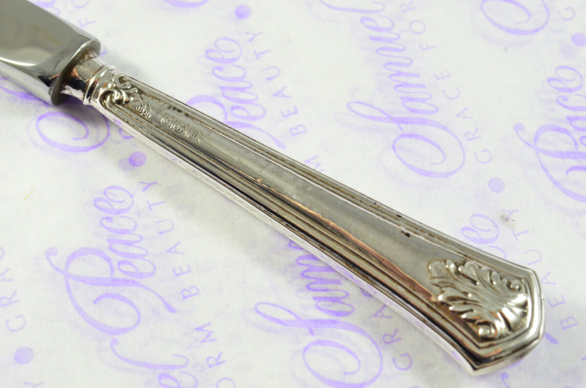 C H Beatson Fern Pattern Sterling Silver Letter Opener Sheffield 1929 - Image 8