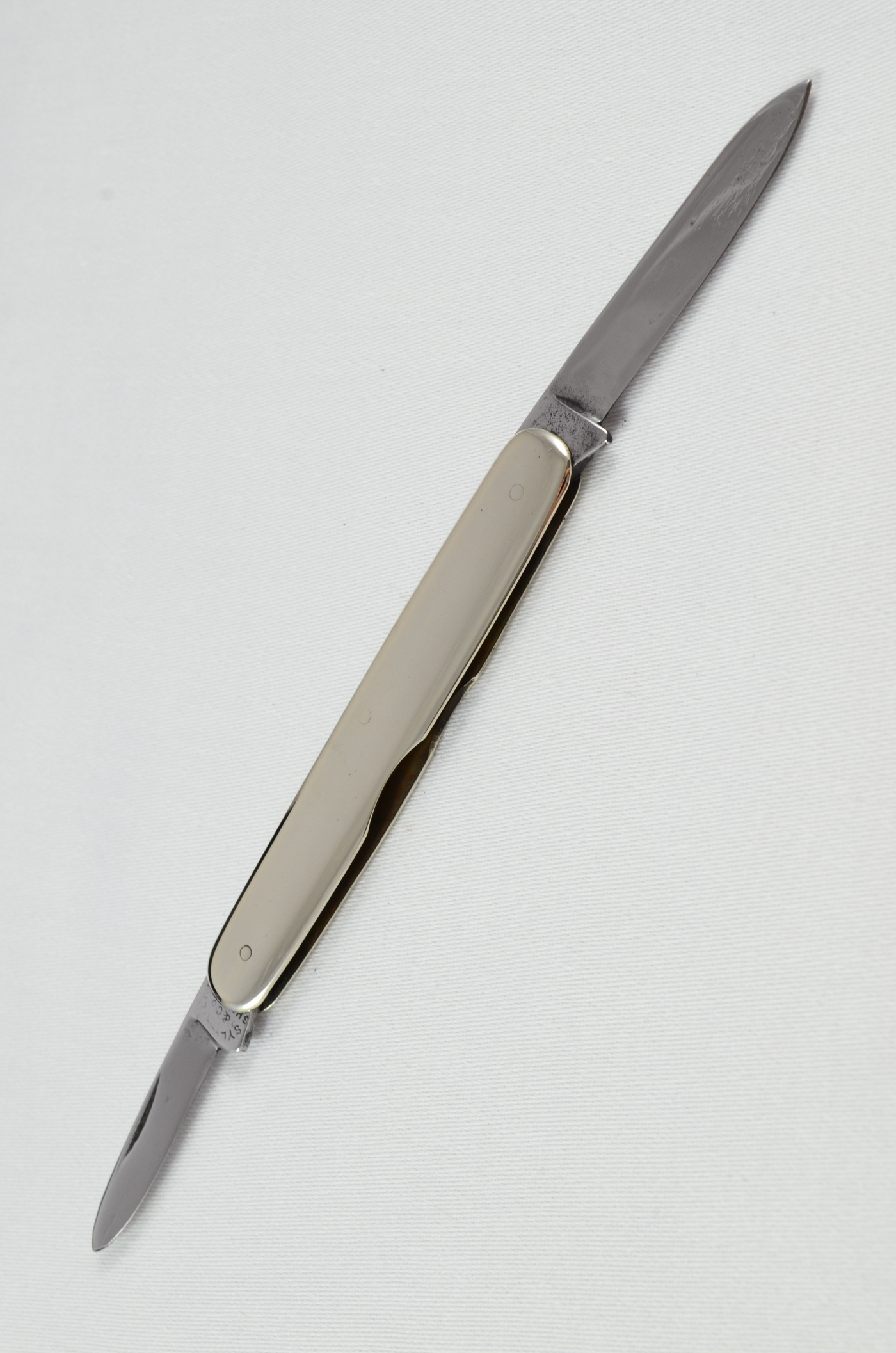A Sylvester & Co Folding Nickel Advertisement Pocket Pen Knife Sheffield - Image 4