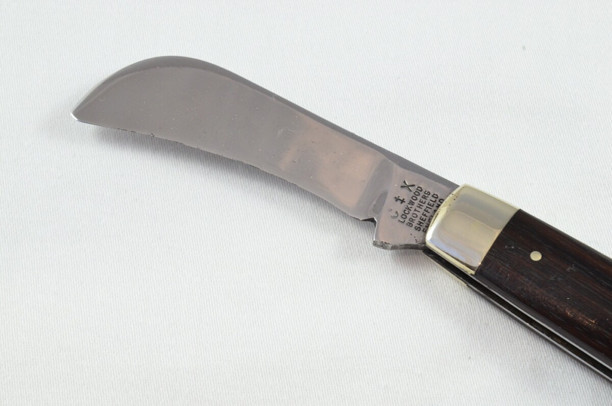 Sheffield Lockwood Brothers Pruner Pruning Rosewood Scaled Pocket Pen Knife Antique RARE - Image 2