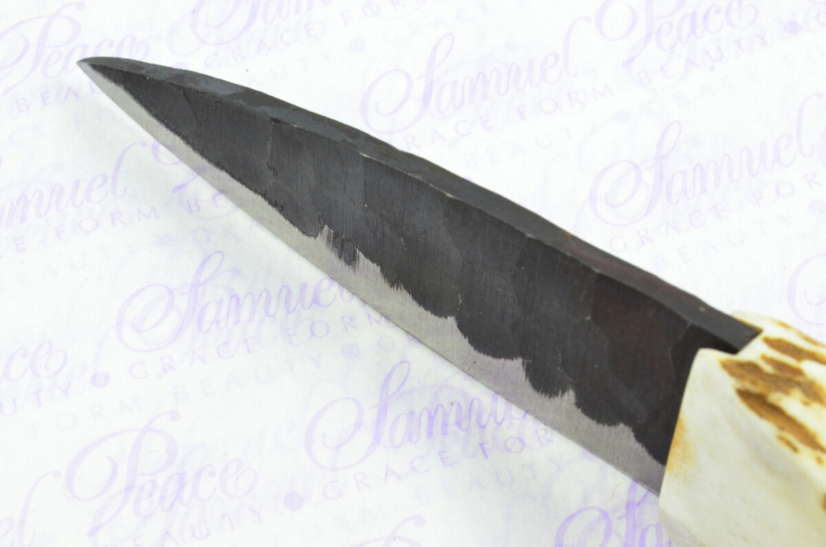 A Genuine Tyne Point Hand Forged Carbon Steel Stag Horn Antler Handle Sgian Dubh Sheffield England - Image 4