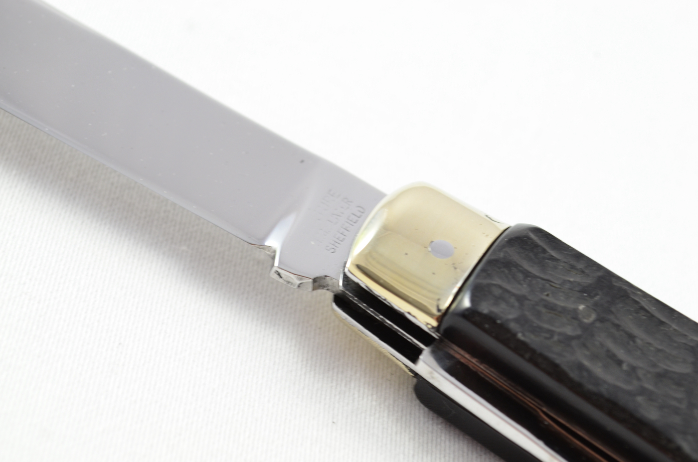 A HM Slater Antique 2 Piece Resin Handle Jack Pen Knife Army Issue Sheffield - Image 5
