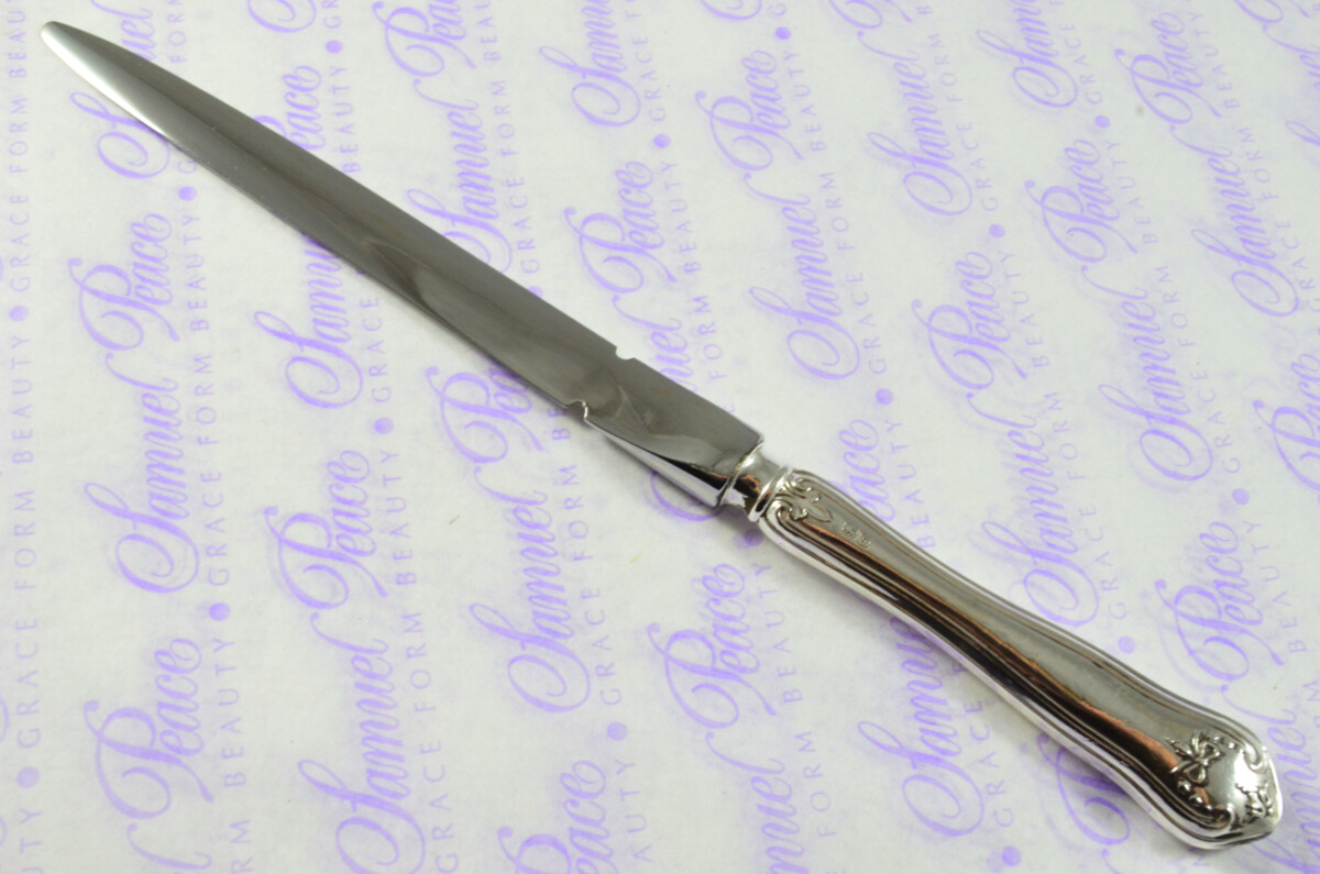 C H Beatson Floral Bell Pattern Sterling Silver Letter Opener Sheffield 1933 - Image 4