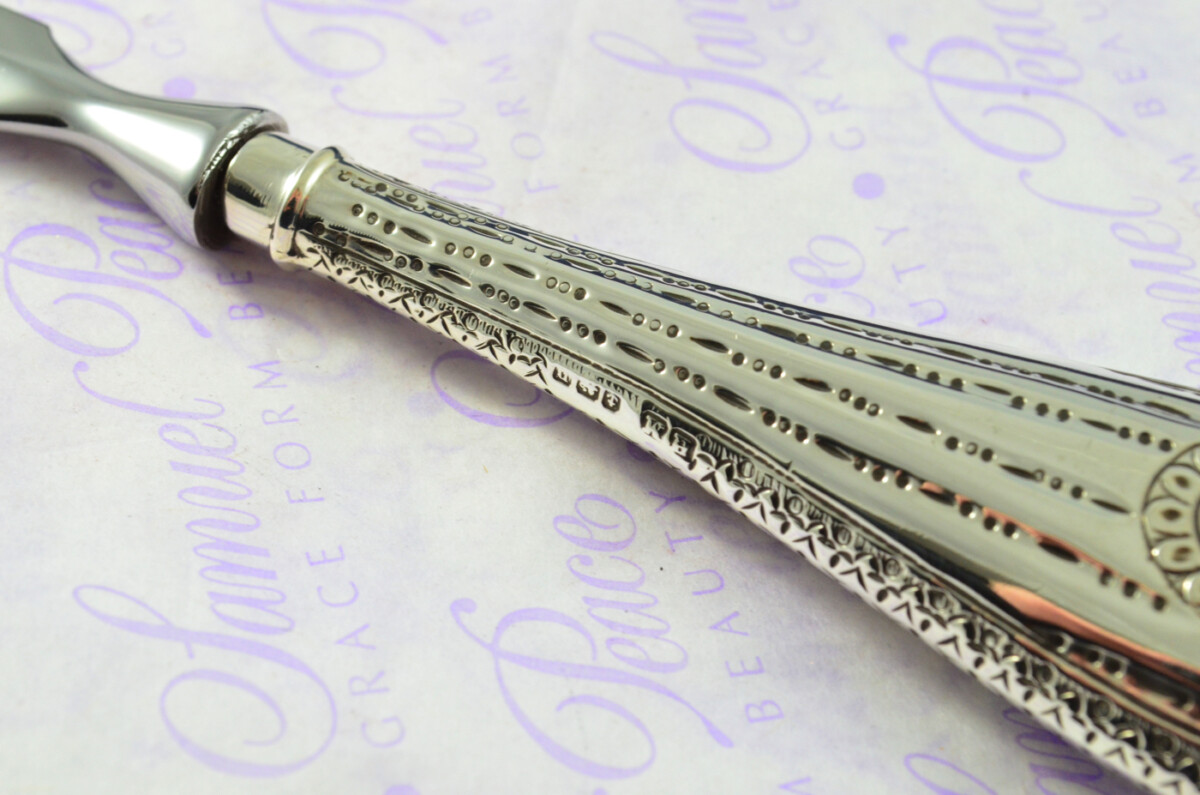 Lambert Pattern Henry Manton Birmingham Sterling Silver Handled Letter Opener 1862 Cased - Image 5