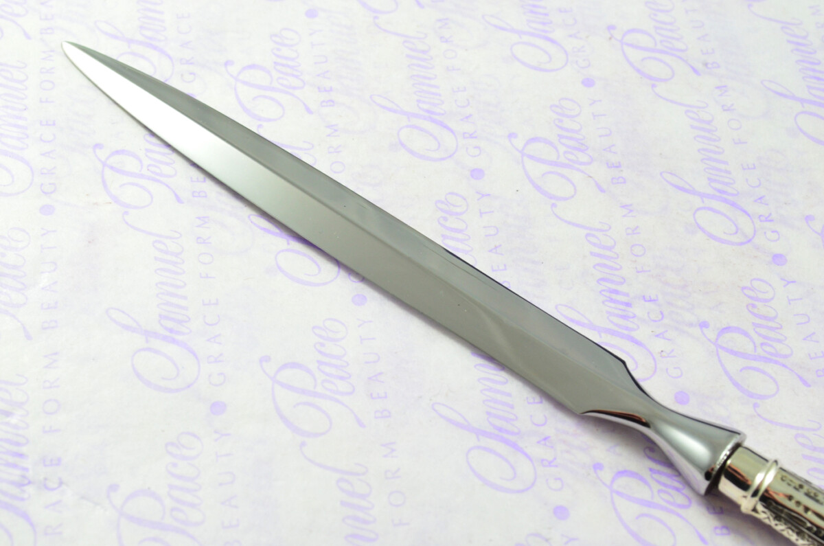 Lambert Pattern Henry Manton Birmingham Sterling Silver Handled Letter Opener 1862 Cased - Image 6