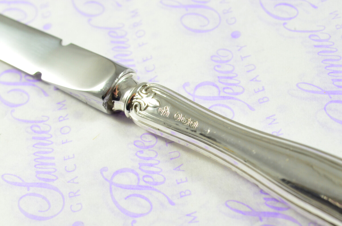 C H Beatson Floral Bell Pattern Sterling Silver Letter Opener Sheffield 1933 - Image 7