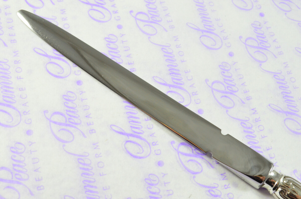 C H Beatson Floral Bell Pattern Sterling Silver Letter Opener Sheffield 1933 - Image 8