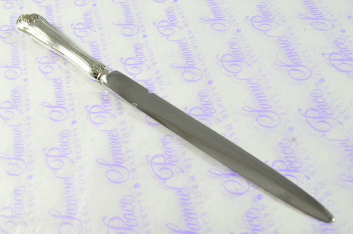C H Beatson Floral Bell Pattern Sterling Silver Letter Opener Sheffield 1933 - Image 9