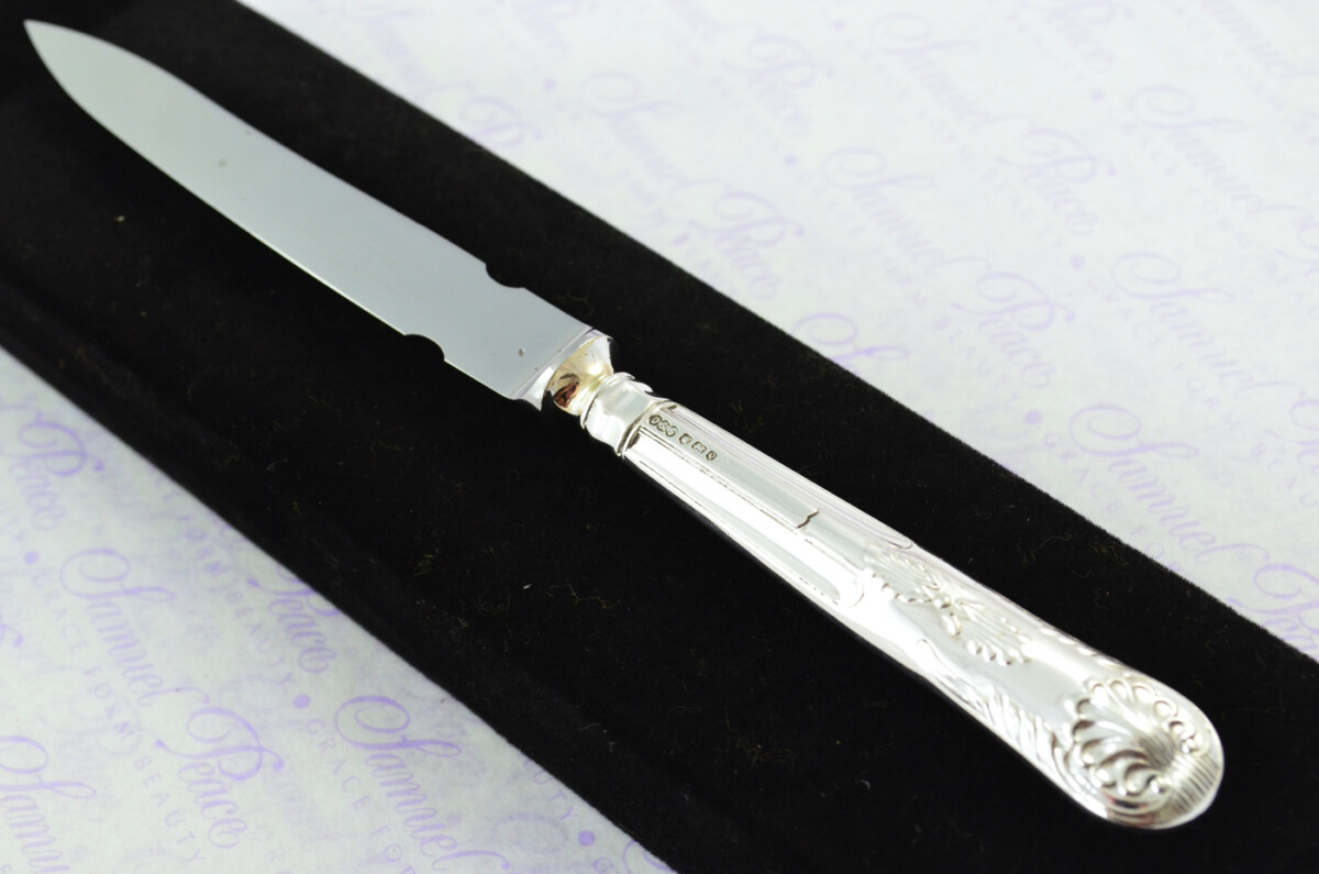 Dimmer & Son Sheffield Sterling Silver Handled Letter Opener Kings Pattern 1958 Cased