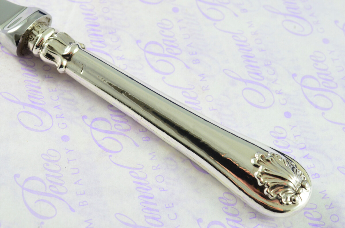 Kings Husk Pattern Samuel Harwood Sterling Silver Handled Letter Opener 1848 Cased - Image 4