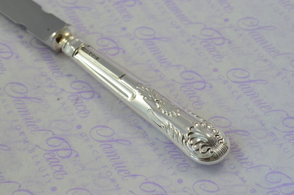 Dimmer & Son Sheffield Sterling Silver Handled Letter Opener Kings Pattern 1958 Cased - Image 3