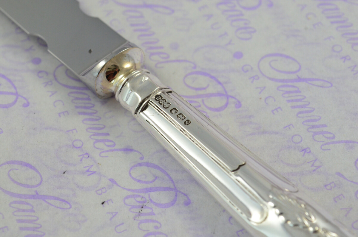 Dimmer & Son Sheffield Sterling Silver Handled Letter Opener Kings Pattern 1958 Cased - Image 4