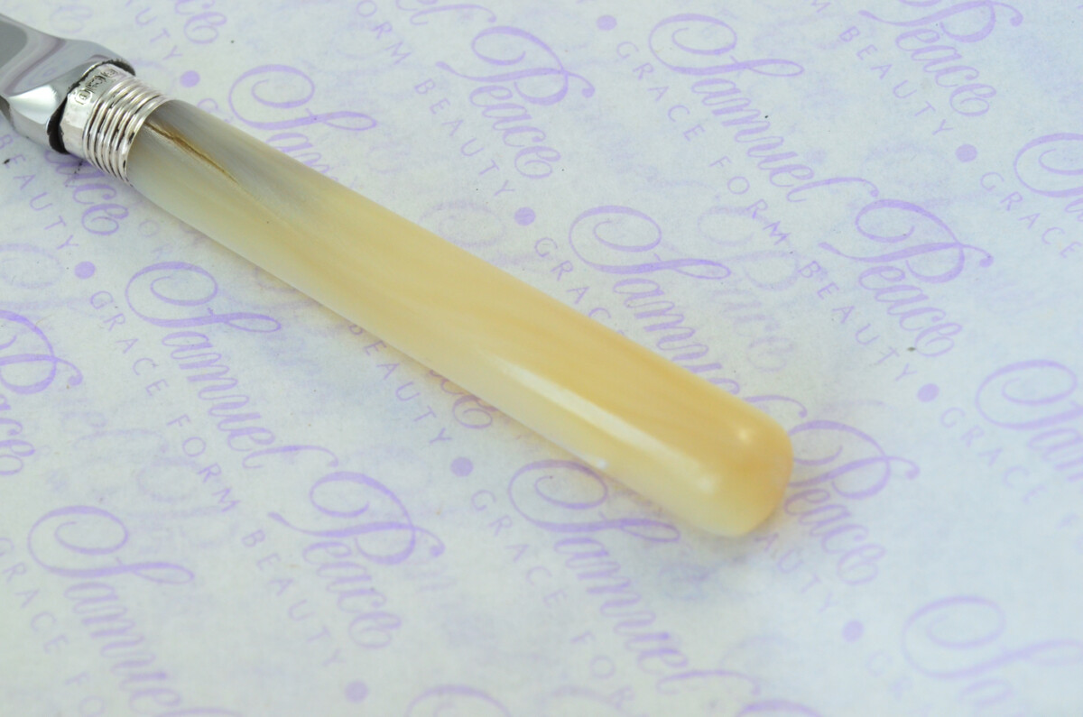 John Yates Solid Silver Bladed & Mother of Pearl Handled Letter Opener Sheffield 1917 Cased - Image 3