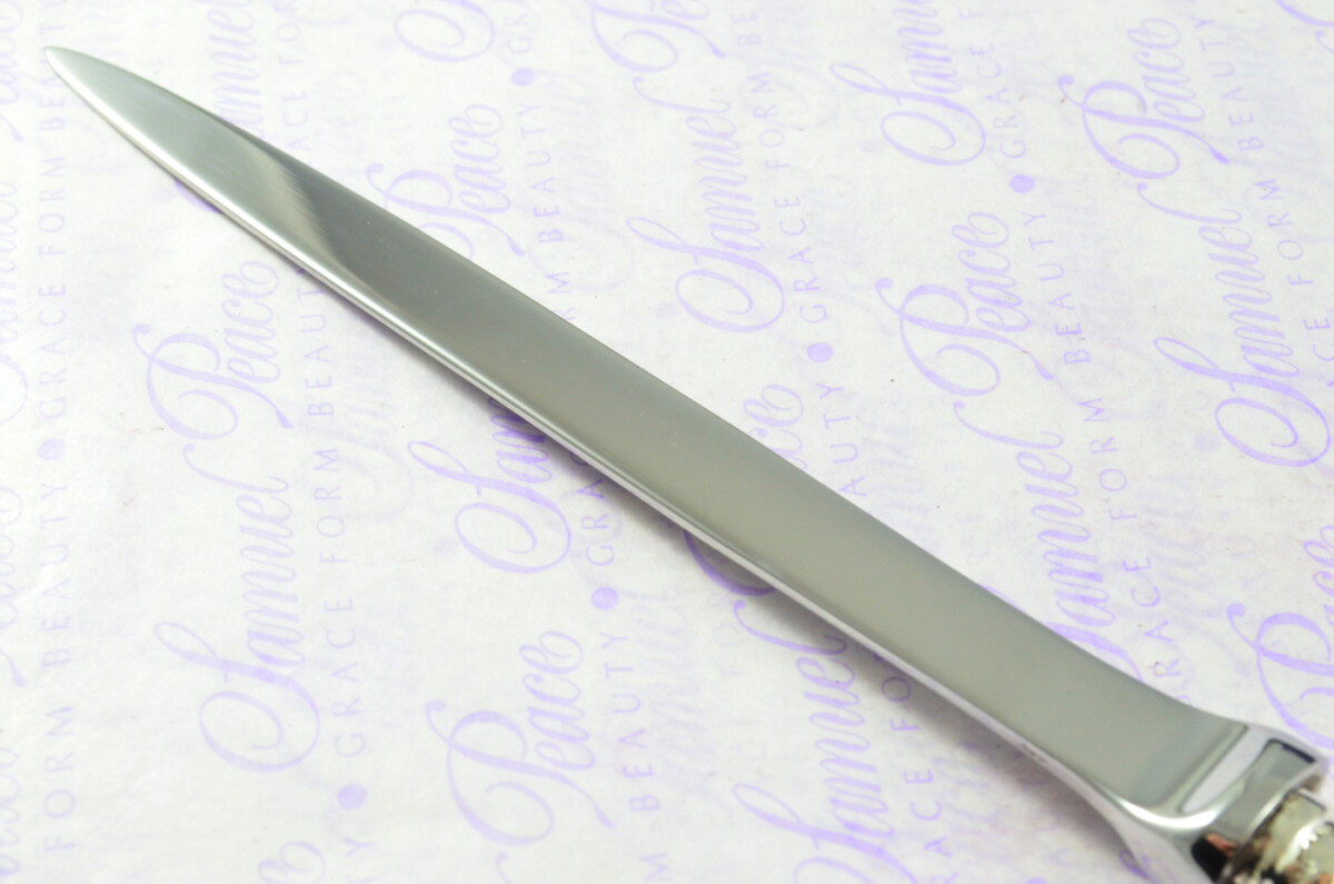 Italian Pattern Martin Hall & Co Sterling Silver Handled Letter Opener 1855 Cased - Image 5