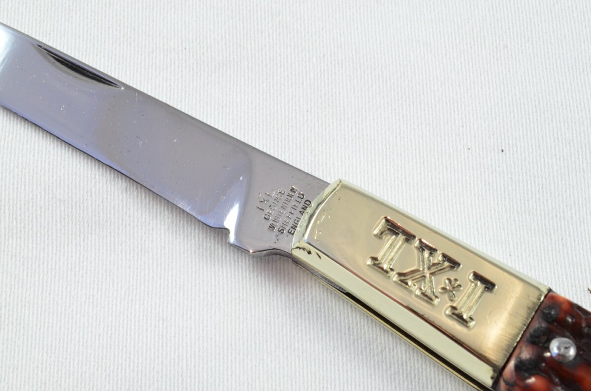 Sheffield George Wostenholm Antique Folding Imitation Stag Scaled Pocket Pen Knife - Image 2