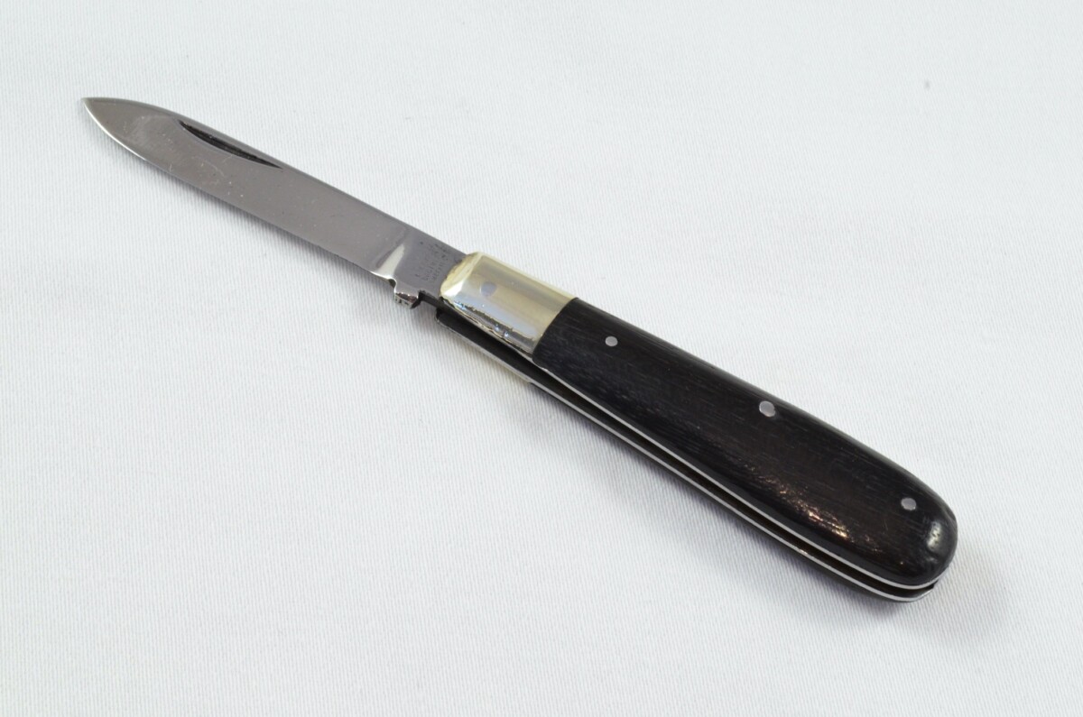 Sheffield Made Lockwood Bros Antique Folding Ebony Scaled Pocket Pen Knife