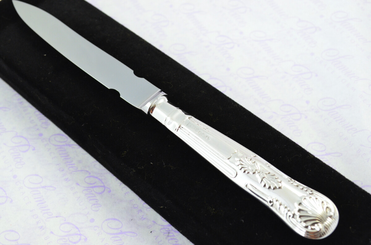 John B Chatterly & Sons Sheffield Sterling Silver Handled Letter Opener Kings Pattern 1972 Cased
