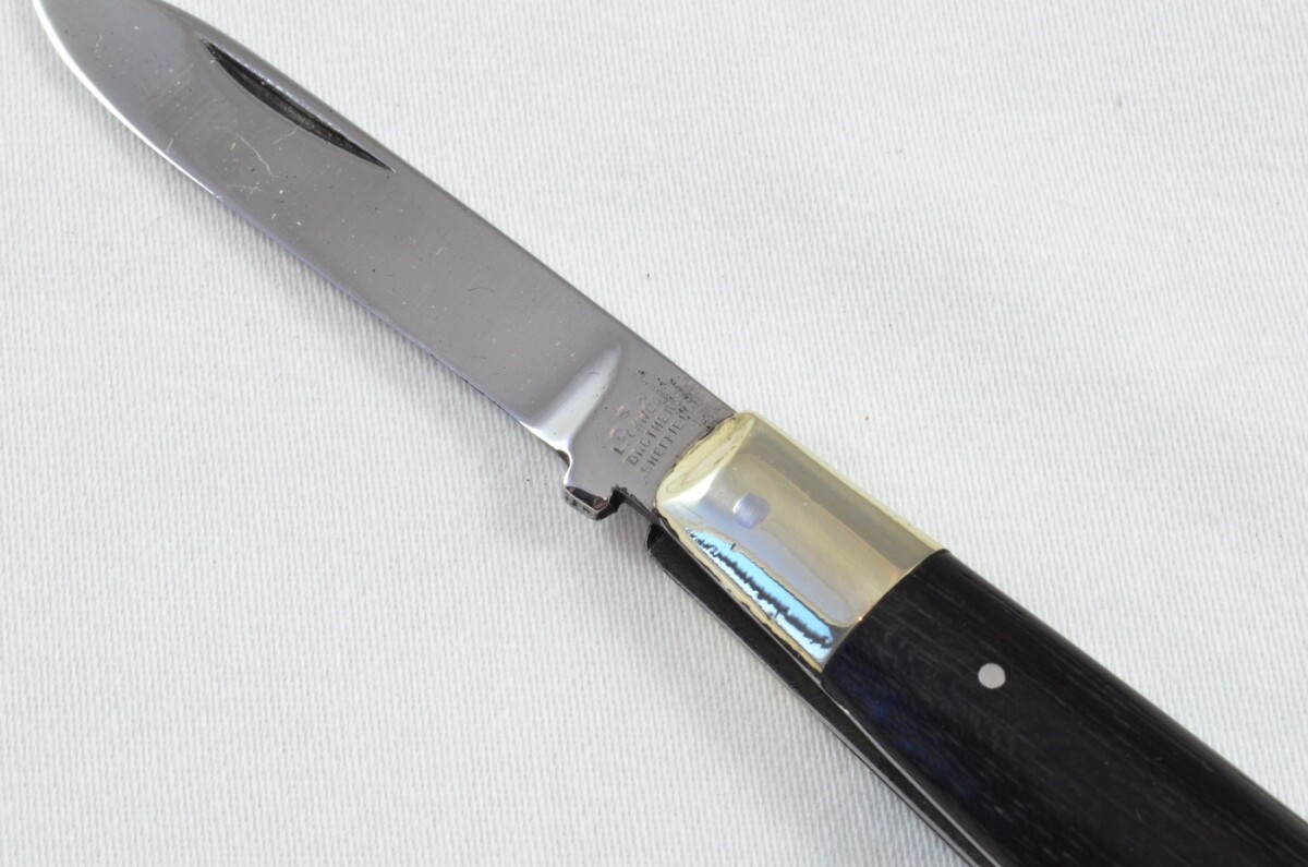 Sheffield Made Lockwood Bros Antique Folding Ebony Scaled Pocket Pen Knife - Image 2