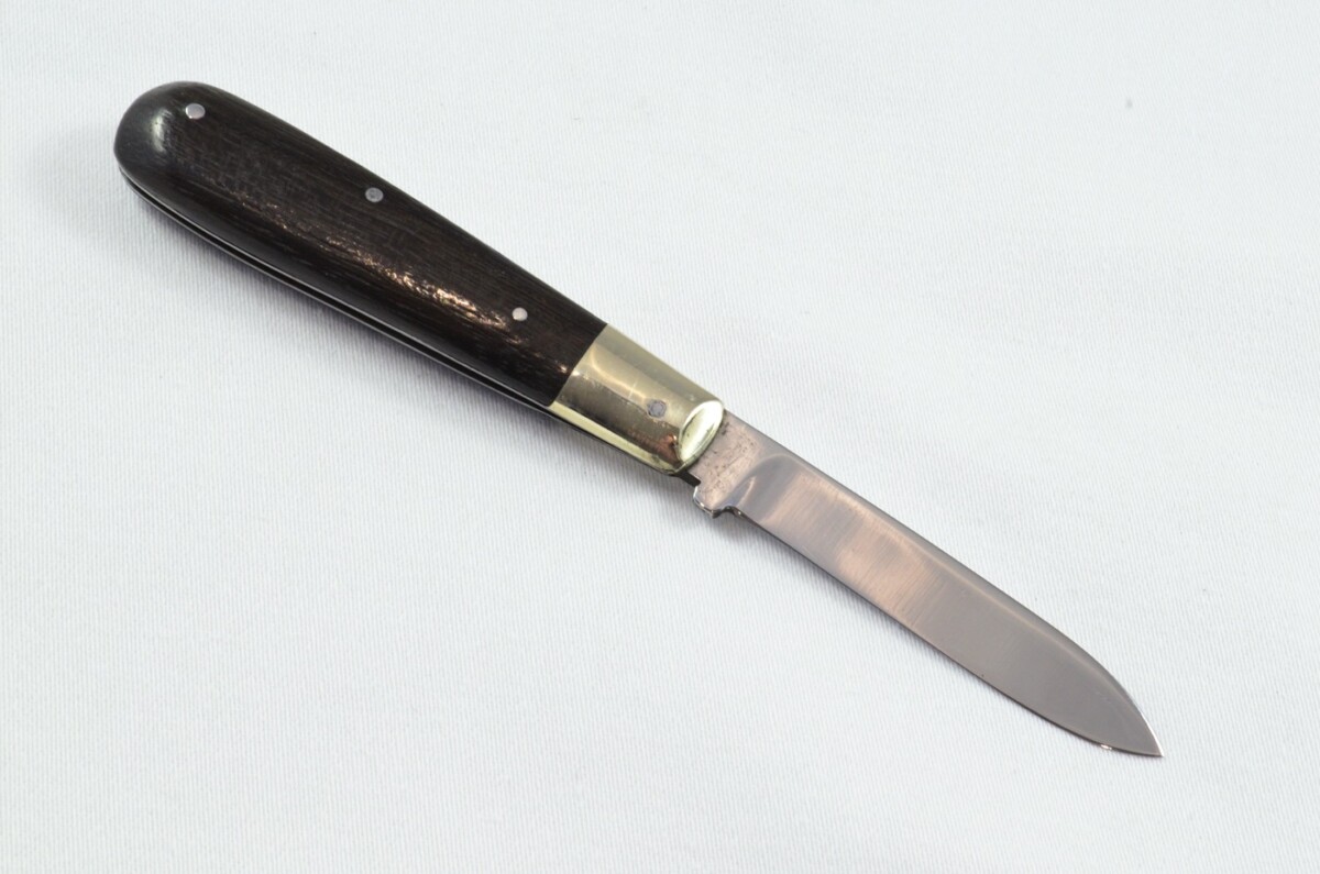 Sheffield Made Lockwood Bros Antique Folding Ebony Scaled Pocket Pen Knife - Image 3