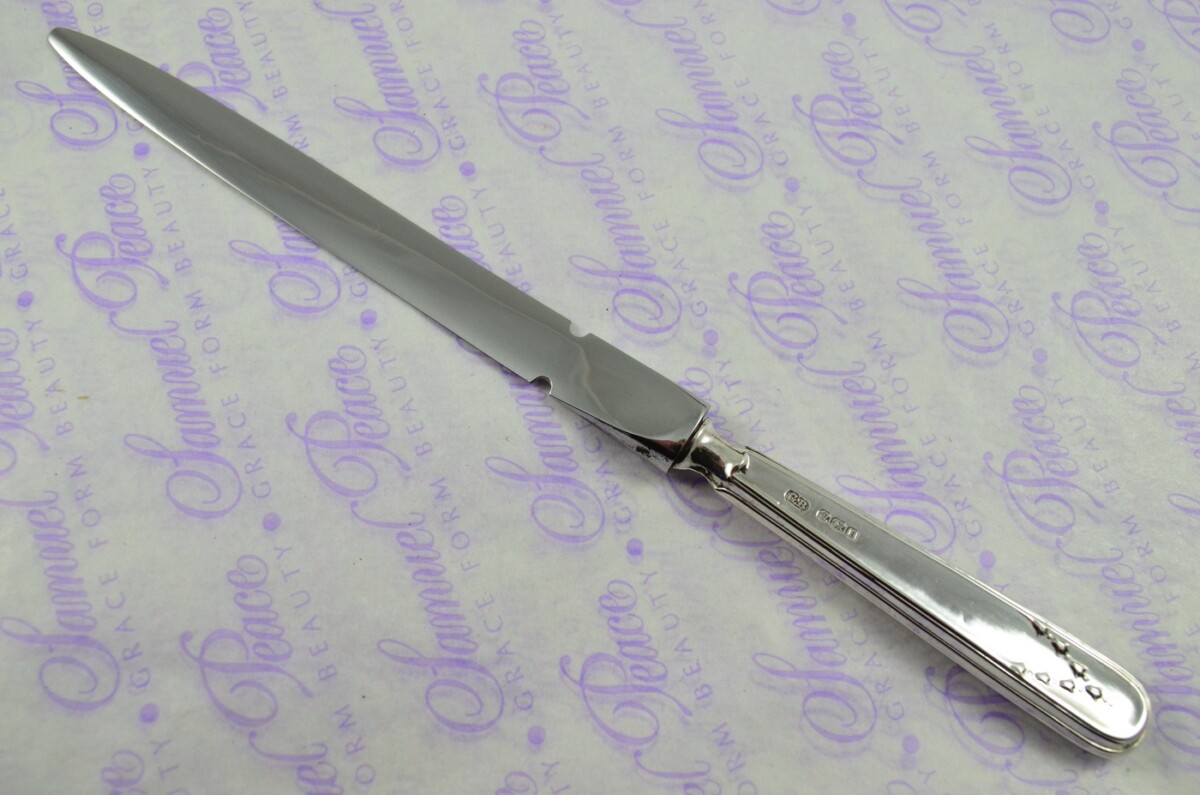 George Beatson Sheffield Sterling Silver Handled Letter Opener/Paper knife Moulin Pattern 1928 - Image 2