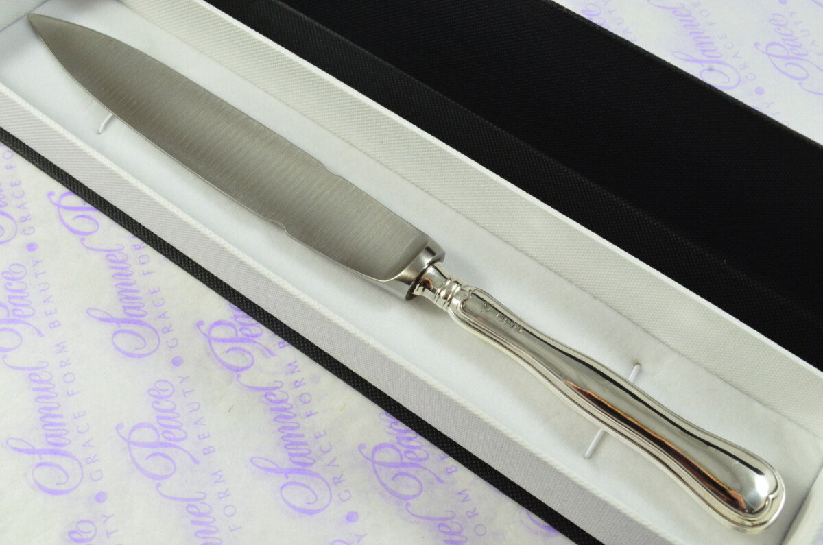 Cooper Bros French Fiddle Pattern Sterling Silver Letter Opener Sheffield 1909 - Image 3