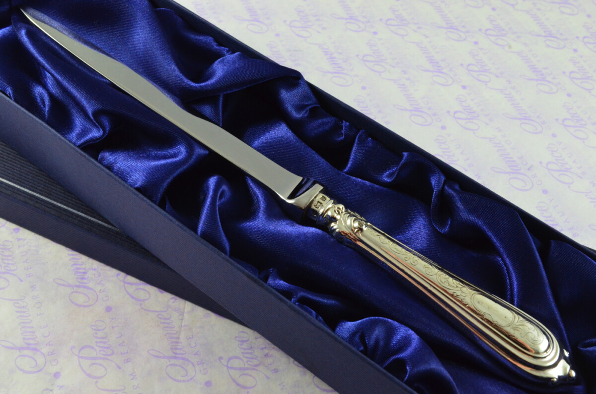 Edgbaston Pattern Sydney & Co Birmingham Sterling Silver Handled Letter Opener 1900 Cased - Image 2
