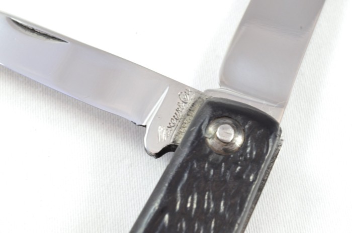 Sheffield Made Antique Folding Black Scaled Pocket Pen Knife - Image 3