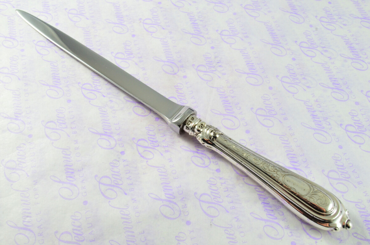 Edgbaston Pattern Sydney & Co Birmingham Sterling Silver Handled Letter Opener 1900 Cased - Image 3