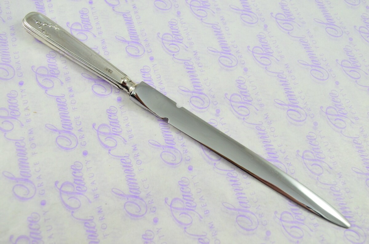 George Beatson Sheffield Sterling Silver Handled Letter Opener/Paper knife Moulin Pattern 1928 - Image 4