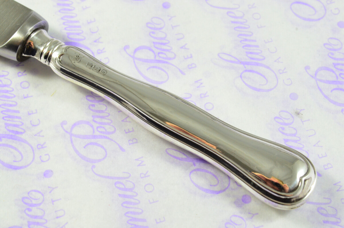 Cooper Bros French Fiddle Pattern Sterling Silver Letter Opener Sheffield 1909 - Image 4