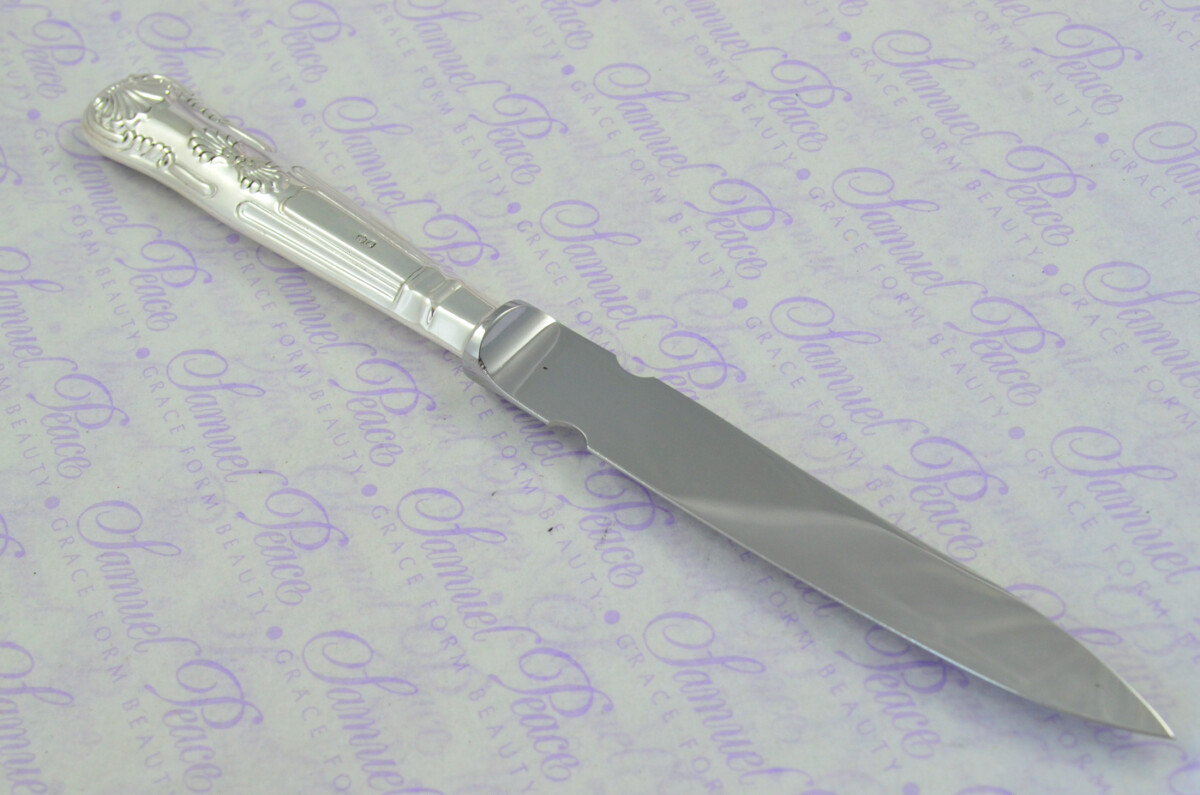 John B Chatterly & Sons Sheffield Sterling Silver Handled Letter Opener Kings Pattern 1972 Cased - Image 6