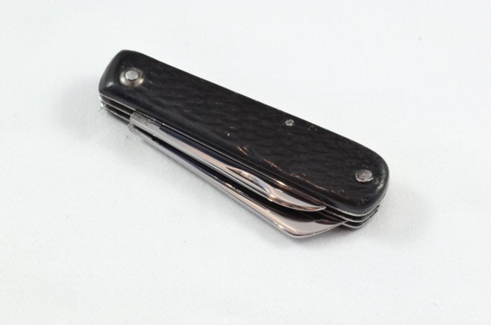 Sheffield Made Antique Folding Black Scaled Pocket Pen Knife - Image 4