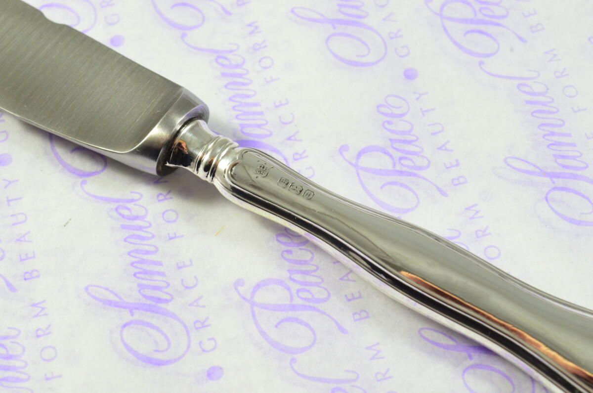 Cooper Bros French Fiddle Pattern Sterling Silver Letter Opener Sheffield 1909 - Image 6