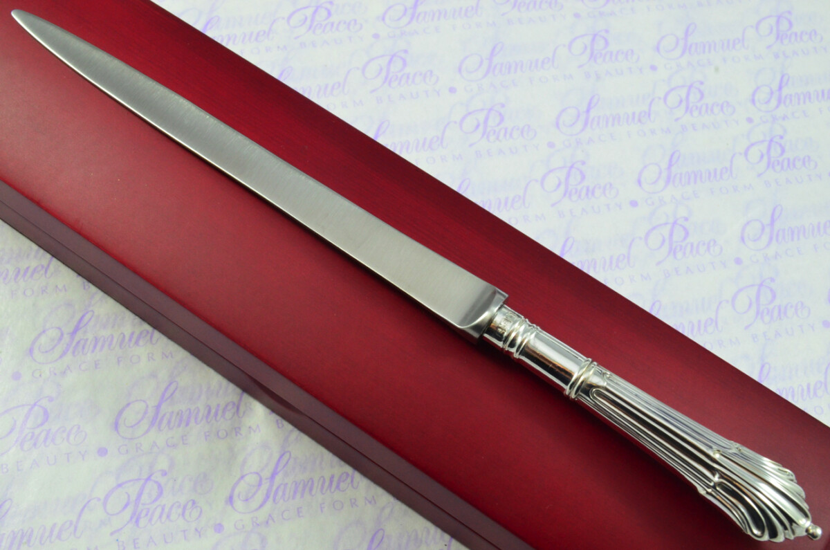 Harrison Brothers Sheffield Sterling Silver Handled Letter Opener Albany Pattern 1904 Cased