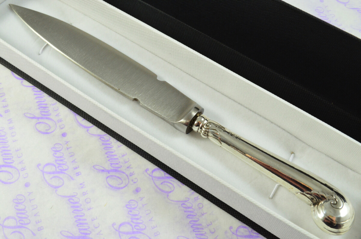 William Hutton Fancy Pistol Pattern Sterling Silver Letter Opener Sheffield 1907 - Image 3