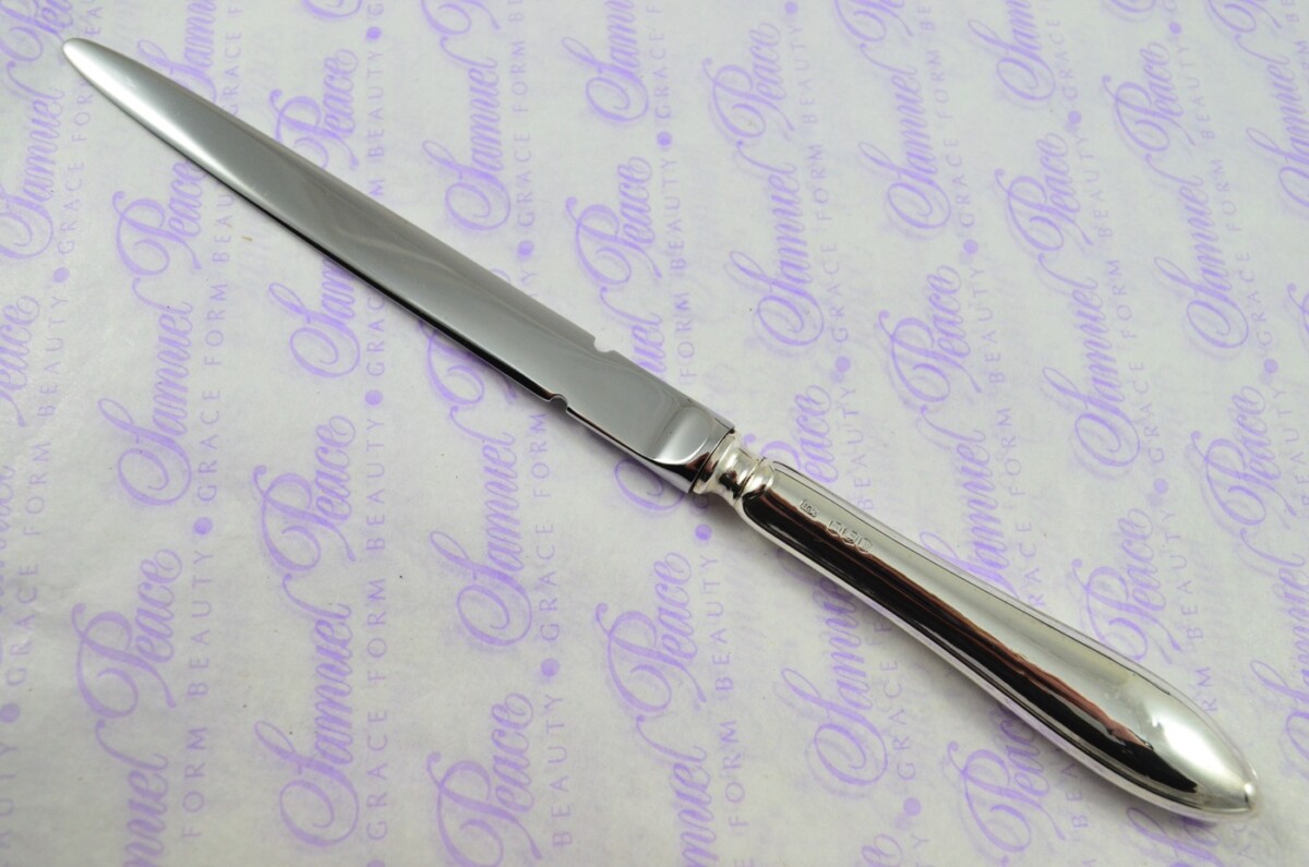 Henry Wigfall Sheffield Sterling Silver Handled Letter Opener/Paper knife Pistol Pattern 1919 - Image 2