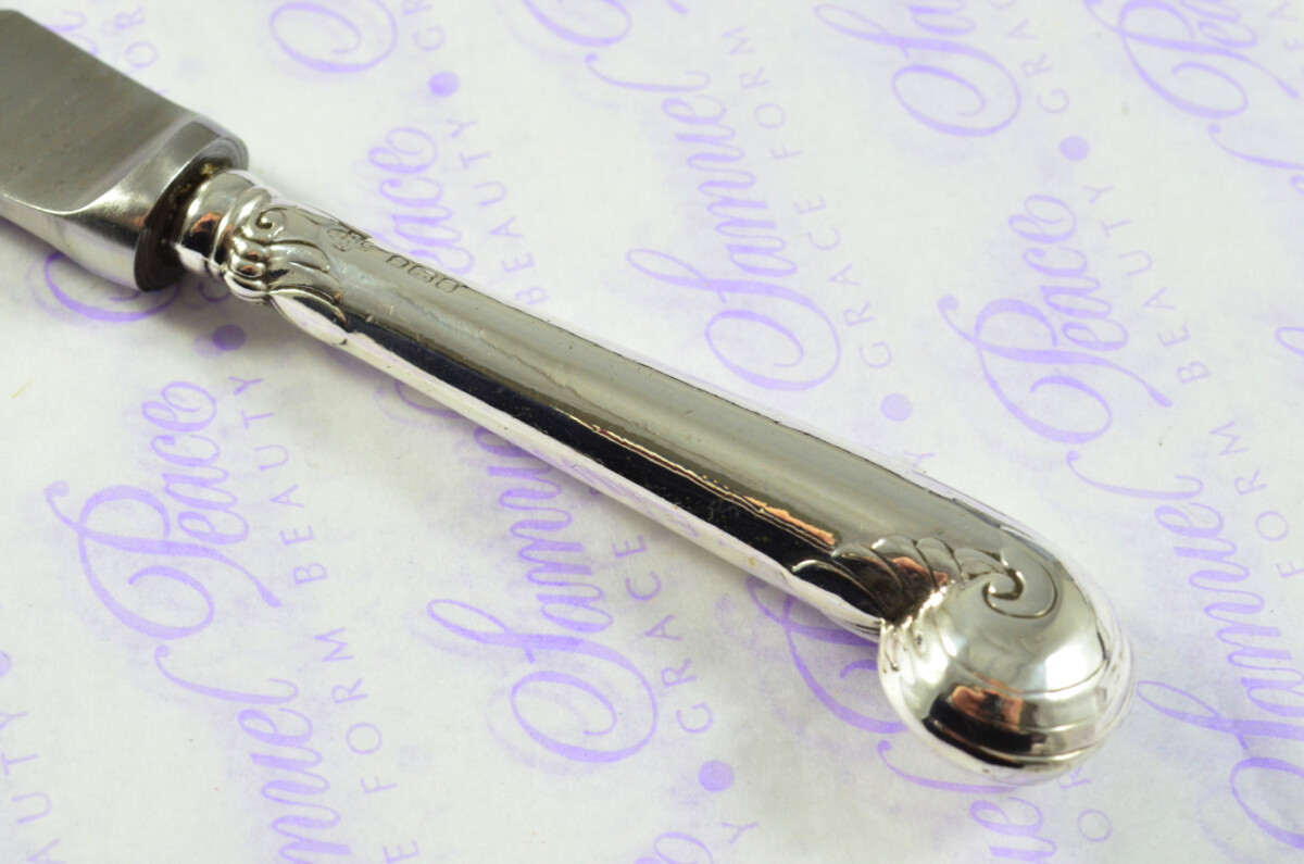 William Hutton Fancy Pistol Pattern Sterling Silver Letter Opener Sheffield 1907 - Image 6