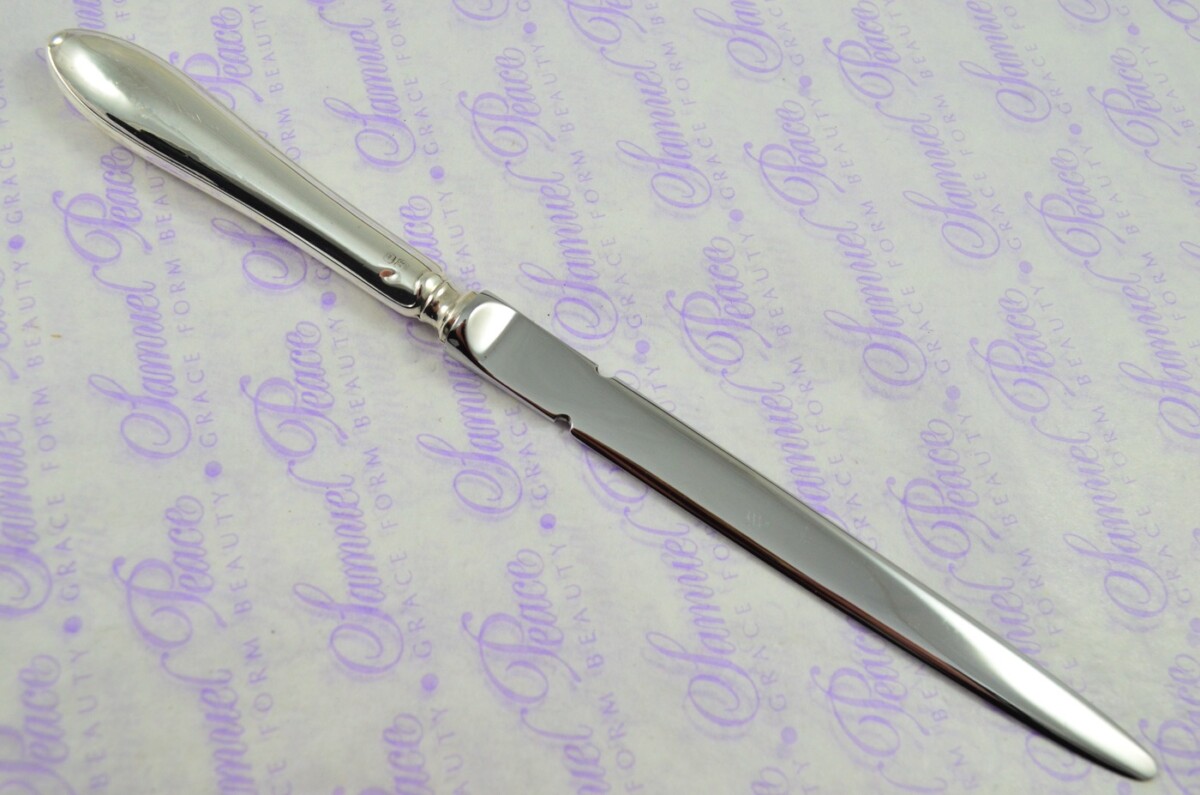 Henry Wigfall Sheffield Sterling Silver Handled Letter Opener/Paper knife Pistol Pattern 1919 - Image 4