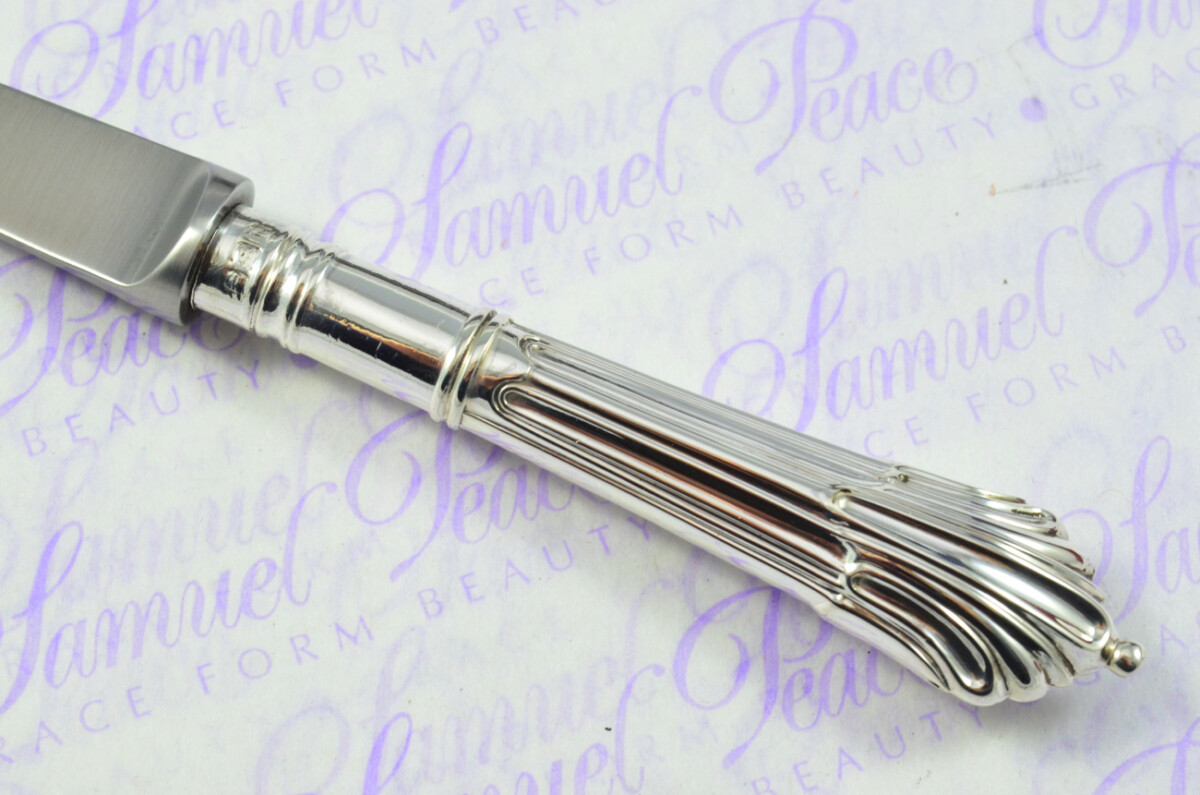 Harrison Brothers Sheffield Sterling Silver Handled Letter Opener Albany Pattern 1904 Cased - Image 4