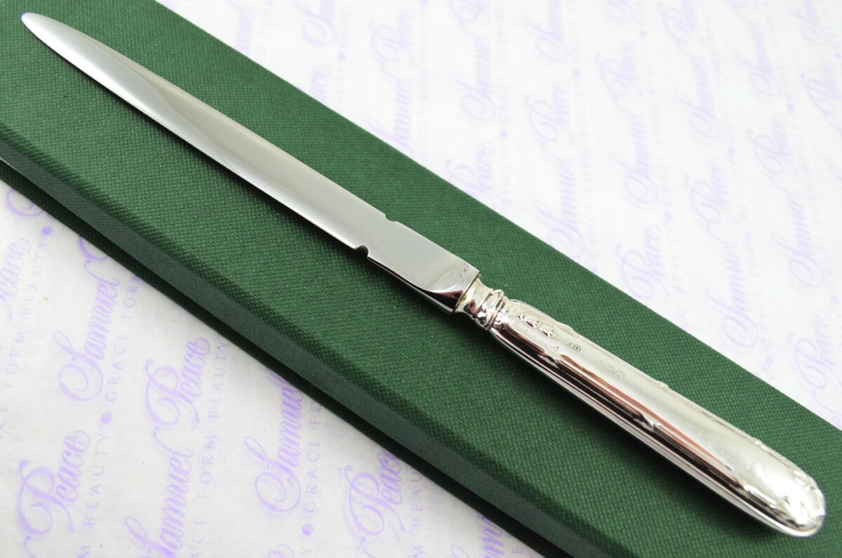 Allen & Darwin Sheffield Sterling Silver Handled Letter Opener/Paper knife Girthon Pattern 1918