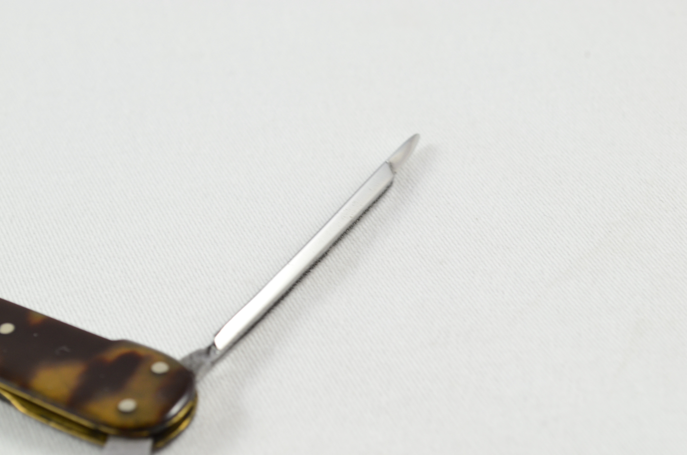 Antique Thomas Turner 3 Piece Tortoise Shell Scaled Pocket Pen Knife - Image 3