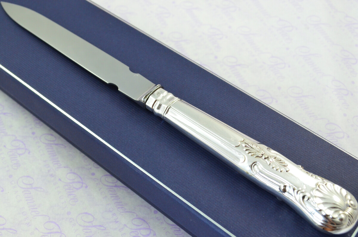 Martin Hall & Co Sheffield Sterling Silver Handled Letter Opener Kings Pattern 1896 Cased